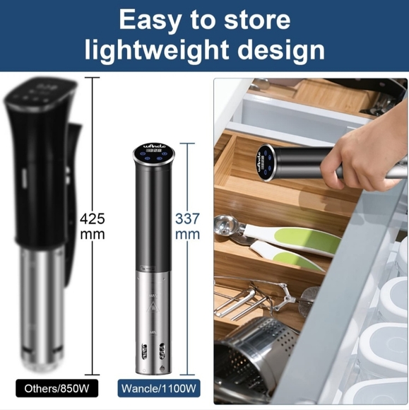 Wancle Sous Vide IPX7 Waterproof Precision Cooker - Picture 2 of 3